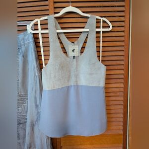 One Teaspoon Leather Racerback Tank